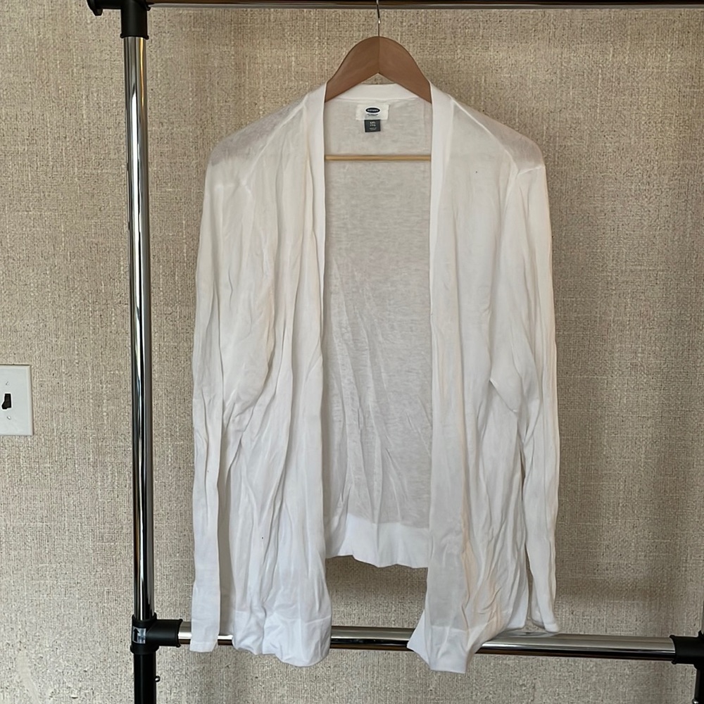 Old navy white cardigan